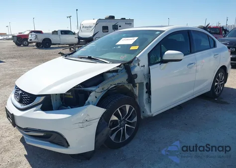 2015 Honda Civic Ex из США, поврежденный, VIN 19XFB2F80FE102735